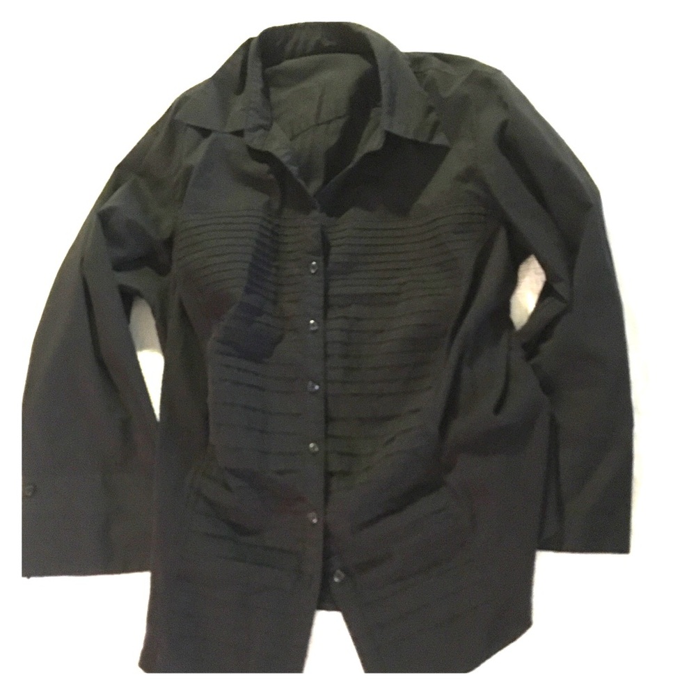 Black button down shirt
